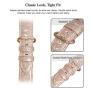 SWEES Leather Band Compatible for Apple Watch 38mm 40mm, Genuine Leather Shiny Bling Strap Compatible iWatch Series 5 Series 4 Series 3 Series 2 Series 1, Sports & Edition Women, Glistening Rose Gold