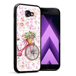 Samsung Galaxy A5 2017 Case,Flexible Soft TPU Cover Shell,Slim Silicone Black Rubber Non-Slip Durable Design Protective Phone Case for Samsung Galaxy A5 2017 -Bicycle