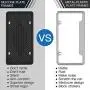 License Plate Frame, Intermerge Silicone License Plate Frame Black  Drainage Holes, Car License Plate Frames Rain-Proof, Anti-Rust and Anti-Rattle for Car License Plate Holder(1Pack No Screws Include)