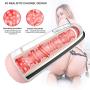 LIYUNF Men Deep Throat, V?brating Orál Cup, 100% Safe Silicone for Man Self Pleasure for Men Enhancement Exercise Sucking Endless Pleasure, Adullt Toys for Men L