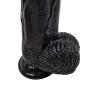 12in Body-Safe Silicone Luxury High Quality Black Huge D?ld? Waterproof Hands-Free Massage Wand Toys