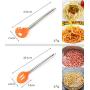 JunbosiKitchenware Stainless Steel Handle Silicone Kitchenware 8 Piece Set Non-Stick Kitchen Tool Anti-Scalding Cooking Shovel Spoon,Red