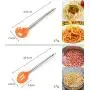 JunbosiKitchenware Stainless Steel Handle Silicone Kitchenware 8 Piece Set Non-Stick Kitchen Tool Anti-Scalding Cooking Shovel Spoon,Red