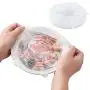 Silicone Stretch Lids, 6-Pack Various Sizes Cover for Bowl