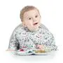 Bumkins Divided Plate, Melamine Tray Plate, Toddler, Kids, BPA Free, Stackable, Dishwasher Safe ? Gray Bird Park