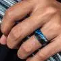 ThunderFit Silicone Wedding Ring for Men, Rubber Wedding Band - 8.7mm Wide