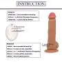 Rzoeox Realistic Silicone Dildo with Suction Cup - 8.5 Inch Lifelike Penis Wireless 10 Meter Remote Control 8 Speed Vibrator Vibrant Adult Sex Toy for Women Masturbation