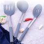 Silicone Kitchenware Set of 3 Non-stick Spatula Spoon Shovel Soup Shell Kitchen Simple Gadget
