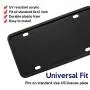 Manelord License Plate Frame - Silicone Version License Plate Frame with Anti-Impact, Waterproof, Shockproof for Automotive License Plate
