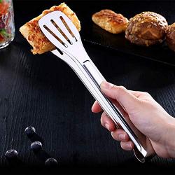 Kitchen Shovel - 24cm Stainless Steel Tongs Bread Food Clip Barbecue Tong Pizza Steak Home Utensils - Home Steel Shovel Metal Stainless Serving Cooking Accessory Ladle Cook Turner Kitchenware Sp