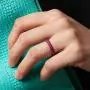 ThunderFit Womens Thin Swivel Rings, 10 Rings / 8 Rings / 4 Rings / 1 Ring - Stackable Silicone Wedding Rings - 2.5mm Wide - 2mm Thick