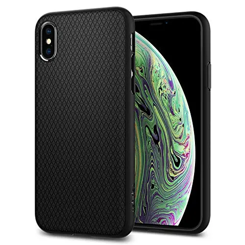 Spigen Liquid Air Armor Designed for Apple iPhone Xs Case (2018) / Designed for Apple iPhone X Case (2017) - Matte Black