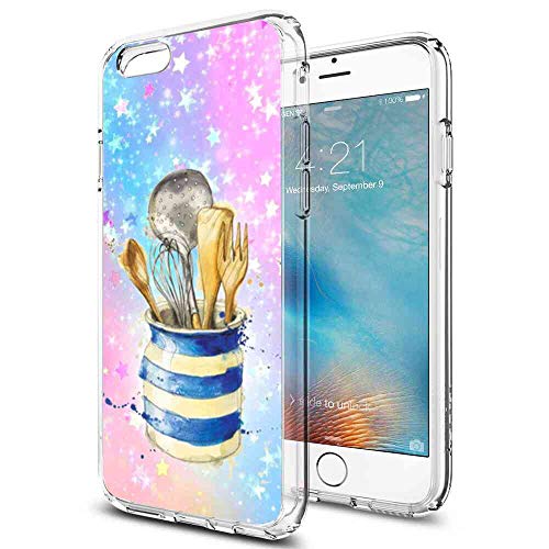 Kitchenware Clear Cover Case for Apple iPhone 6s Plus (2015), iPhone 6 Plus (2014) 5.5 Inch Shock Absorbent
