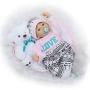 Reborn Baby Dolls Clothes Pink Outfits for 20"- 22" Reborn Doll Girl Baby Clothing Baby Sets