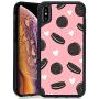 iPhone Xs iPhone X Case,Flexible Soft TPU Cover Shell,Slim Silicone Black Rubber Non-Slip Durable Design Protective Phone Case for iPhone Xs iPhone X -Biscuits