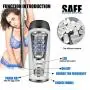 Yikiop Male Aír-cr?ft Cup Real Pòckèt Pùssèys Hands Free Automatic Sucking Silicone Màlè Stròkè Toys with Sùctì-on Cùp Pleasure Best Gift for Couple Mens Tshirt