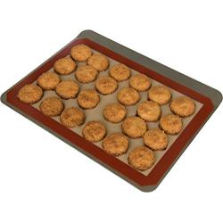 Silicone Baking Mat - Set of 3 Half Sheet (Thick & Large 11 5/8" x 16 1/2") - Non Stick Silicon Liner for Bake Pans & Rolling - Macaron/Pastry/Cookie/Bun/Bread Making - Professional Grade Nonstick