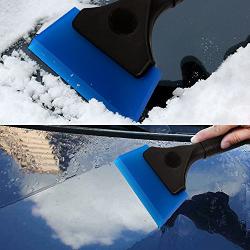 Ehdis 11 5 inch Silicone Rubber Squeegee for Glass, Mirror, Shower, Auto, Car Windows-Blue, Inch