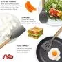 10 PCS/Set Silicone Cooking Utensil Set Silicone Elm Handle Kitchenware Non-stick Cookware Set Kitchen Utensils Spoons Turners Spatulas Ladle Pasta Sever