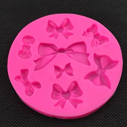 Bow Christmas fondant mold silicone kitchenware fondant wedding cake decoration craft
