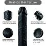 11 inch Silicone Soft Reǎl?stǐc Black Color ?ildǒ Women Massager Comfortable Līfelikě Private Toy Relax with Suction Cup (Color : Black)