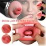 AOLOV 2 in 1 Men 100% Medical Grade Silicone Mugs Toy Pocket Automatic Oral Trainer Sleeves