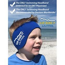 Ear Band-It Ultra Swimming Headband - Best Swimmers Headband - Keep Water Out, Hold Earplugs in - Doctor Recommended - Secure Ear Plugs - Invented by ENT Physician