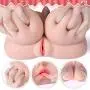 Realistic 3D Pussy Oral Male Masturbator with Big Boobs for Men, Silicone Sex Love Doll with Virgin Vagina Tight and Lifelike Oral Toys Pussy for Male Masturbation