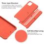 ORNARTO Liquid Silicone Case for iPhone 11, Slim Liquid Silicone Soft Gel Rubber Case Cover for Apple iPhone 11(2019) 6.1 inch-Living Coral