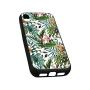 Leaf Rubber Phone Case,Vintage Retro 60s Seem Banana Palm Tree Leaves Flowers Hibiscus Decorative Compatible with iPhone XR