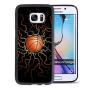Samsung Galaxy S7 Case with Basketball Fire Pattern Whimsical Design Bumper Black Soft TPU and PC Protection Anti-Slippery &Fingerprint Case for Samsung Galaxy S7
