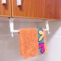 MOVEmen Hook Cabinet Door Back Towel Rack Rag Hanger Hook Kitchen Bathroom Storage Rack Toilet Paper Hanging Support Kitchenware Rack Umbrella Shelf Drain Rack Keychain Hooks Handbag Jewelry Stand
