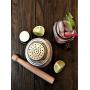 Natural Wood Muddler + Stainless Steel Mason Jar Cocktail Shaker Lid with Silicone Seal | The Perfect Bar Tool Set for your Mojito, Caipirinha, Martini, Margaritas Drinks & More.