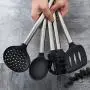 Kitchen Utensils,silicone Spatula Set Stainless Steel Kitchen Utensils Silicone Kitchenware Shovel Scoop Kit-eight Piece Set 35.5cm(13.9inch)