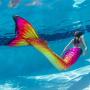 Fin Fun Mermaid Tails for Swimming with Monofin - Kids and Adult Sizes - Limited Edition