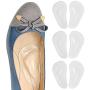 Dr. Foots Arch Support Shoe Insoles for Flat Feet, Gel Arch Inserts for Plantar Fasciitis, Adhesive Arch Pad for Relieve Pressure and Feet Pain- 3 Pairs ( Clear)