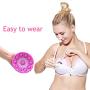 Woolala Breast Massage Wireless Vibrating Silicone Chest Breast Enhancer Enlargement Invisible Electric Breast Massager
