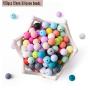 100pc 12mm Silicone Beads Loose Teething Chew Jewelry Teething Bracelet Teether Toy DIY Supplies DIY Jewelry Nursing Necklace