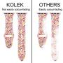 KOLEK Floral Bands Compatible with Apple Watch 42mm 44mm, Silicone Fadeless Pattern Printed Replacement Bands for iWatch Series 4 3 2 1, Colorful Cloud, M, L
