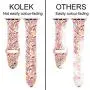 KOLEK Floral Bands Compatible with Apple Watch 42mm 44mm, Silicone Fadeless Pattern Printed Replacement Bands for iWatch Series 4 3 2 1, Colorful Cloud, M, L