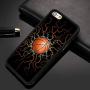 iPhone 7 8 Case with Basketball Fire Pattern Whimsical Design Bumper Black Soft TPU and PC Protection Anti-Slippery &Fingerprint Case for iPhone 7 8