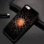 iPhone 7 8 Case with Basketball Fire Pattern Whimsical Design Bumper Black Soft TPU and PC Protection Anti-Slippery &Fingerprint Case for iPhone 7 8