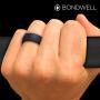 BONDWELL Silicone Wedding Ring for Men Save Your Finger & A Marriage Safe, Durable Rubber Wedding Band for Active Athletes, Military, Crossfit, Weight Lifting, Workout