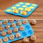 Bligli Muffin Cupcake Pan Set - Mini 24 Cups and Regular 12 Cups Muffin Tin, Nonstick BPA Free Best Food Grade Silicone Molds with Bonus 12 Silicone Baking Cups (Molds Set)