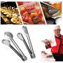Small Kitchen Tongs With New Design, Stainless Steel Food Clip Bread Barbecue Folder Grade Cooking Serving - Small Food Tongs, Tru Balance Throwing Knives, Silicone Kitchenware, Grill Steak