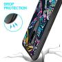 LG G7 ThinQ Case,Flexible Soft TPU Cover Shell,Slim Silicone Black Rubber Non-Slip Durable Design Protective Phone Case for LG G7 ThinQ -Butterfly