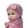 Nicery Reborn Baby Doll Soft Simulation Silicone Vinyl Cloth Body 18inch 45cm Magnetic Mouth Lifelike Vivid Boy Girl Toy for Ages 3+ Red Pillow Eyes Open 45C021O