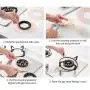 Hli-SHJHsmu 4PCS Gas Range Protectors Reusable Stovetop Non Stick Stove Protectors Cover Protection Pad Stove Protector