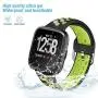 XIMU Sport Bands Compatible with Fitbit Versa/Versa 2 / Versa Lite, Soft Silicone Waterproof Breathable Sport Watch Strap Replacement Wristband Accessories Women Man for Versa Smart Watch