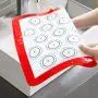 Set of 4 Reusable Silicone Macaron Baking Mats 0.75mm (2 Half Sheet Liners and 2 Quarter Sheets), Non Stick Silicone Liner for Bake Pans and Rolling ? Macaron, Pastry, Cookie, Bun, Bread Making